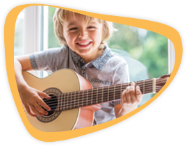 Kid on guitar