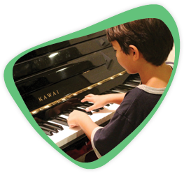 Kid on piano